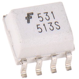 2500 pcs - onsemi, HCPL0531 DC Input Transistor Output Dual Optocoupler, Surface Mount, 8-Pin SOIC