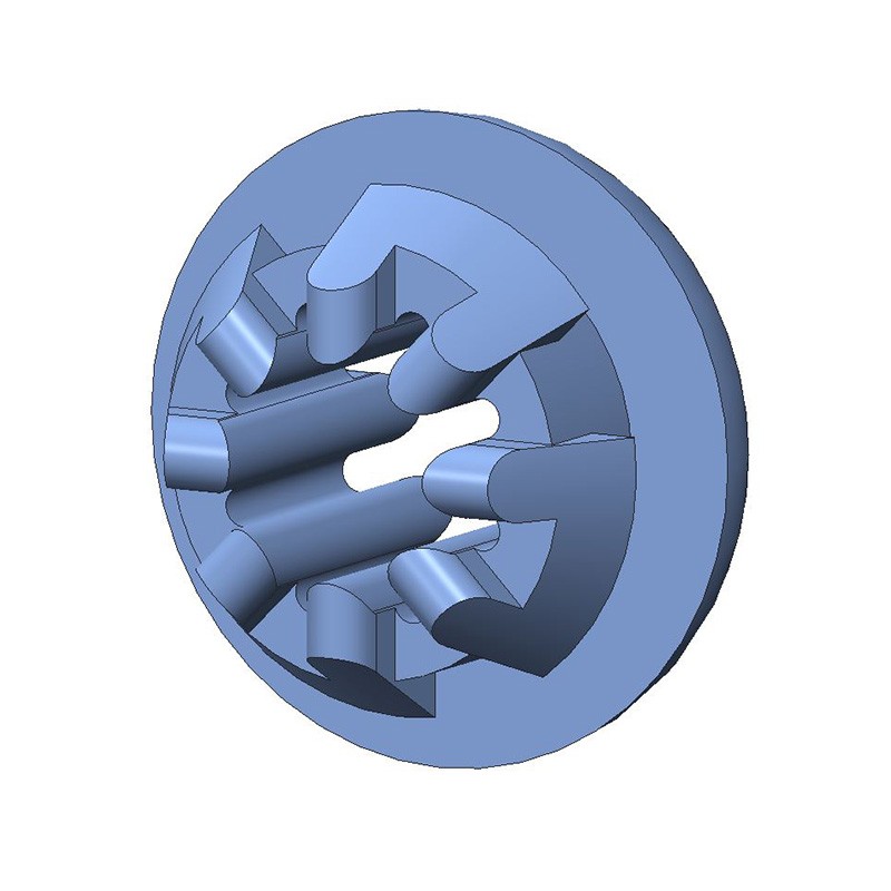 1 pcs : P-411-C8002 - SCREW GROMMET THERMOPLASTIC BLUE