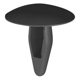 1 pcs : MMB-125-01BK - MOUNTING BUTTON 0.330' NYLON BLK