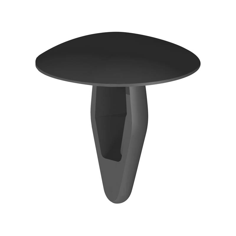 1 pcs : MMB-187-01BK - MOUNTING BUTTON 0.430' NYLON BLK