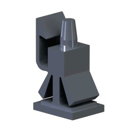 1 pcs : RLEHCBS-5-01BK - BRD SPT EDGE HOLD SNAP LCK 9.5MM