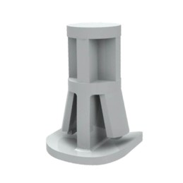 1 pcs : RLCBSB-12-01 - BRD SPT REST MNT SNAP LOCK 12MM