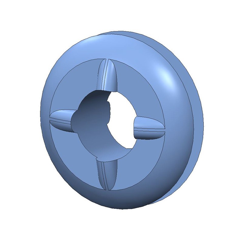 1 pcs : G-427-C8012 - SCREW GROMMET THERMOPLASTIC BLK