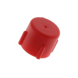 1 pcs : 12101A - METRIC THREADED CAP:LDPE RED,M10