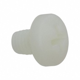 1 pcs : 50M080125P010 - PAN PHILLIPS SCREW, NATURAL, NYL