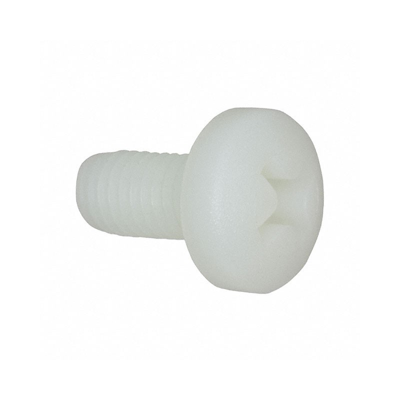 1 pcs : 50M080125P016 - PAN PHILLIPS SCREW, NATURAL, NYL