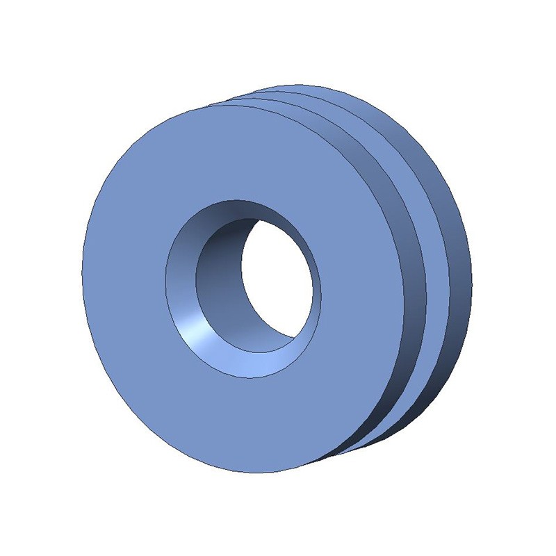 1 pcs : G-502-C8002 - SCREW GROMMET THERMOPLASTIC BLUE