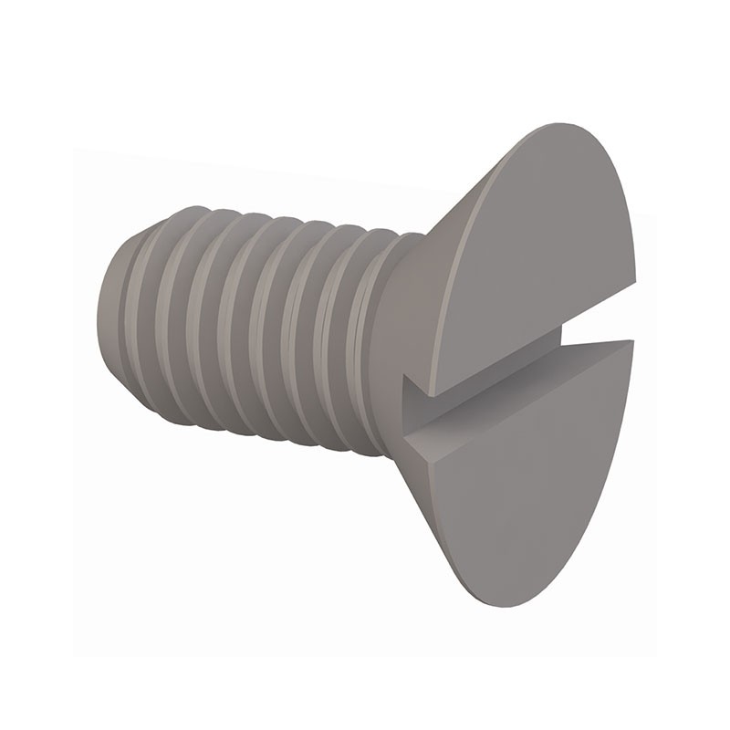 1 pcs : 50M080125H025 - 90 SLOTTED CSK SCREW, M8 X 1.25