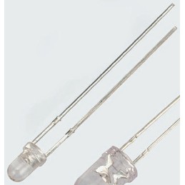 100 pcs - BPW85A Vishay, 50 ° IR + Visible Light Phototransistor, Through Hole 2-Pin 3mm (T-1) package