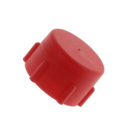 1 pcs : 12105A - METRIC THREADED CAP:LDPE RED,M16