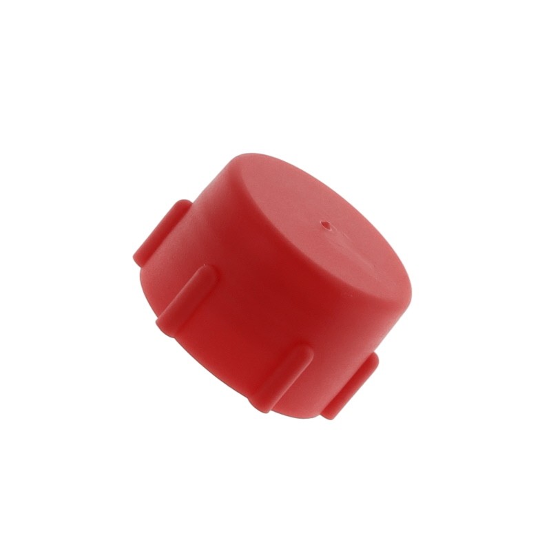 1 pcs : 12105A - METRIC THREADED CAP:LDPE RED,M16