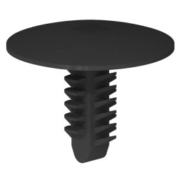 1 pcs : RBF-6.4-8.6-12 - BARBED FASTENER 0.340' NYLON BLK