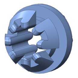 1 pcs : P-410-1 - SCREW GROMMET THERMOPLASTIC BLUE