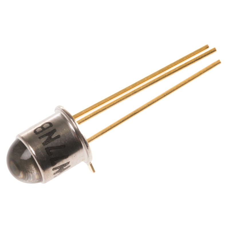 5 pcs - BPW77NB Vishay, 20 ° IR + Visible Light Phototransistor, Through Hole 3-Pin TO-18 package