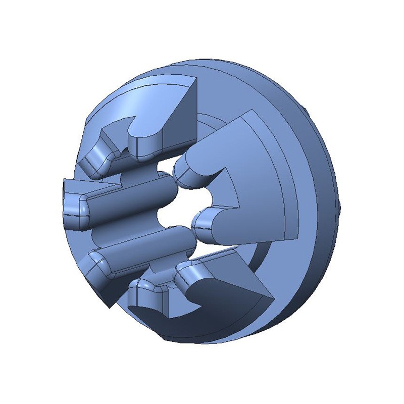 1 pcs : P-415-C8012 - SCREW GROMMET THERMOPLASTIC BLK