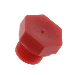 1 pcs : 12018A - METRIC THREADED PLUG:LDPE, RED,