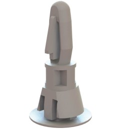 1 pcs : CRLCBSR-8-01 - BRD SPT SNAP LOCK NYLON 1/2'