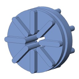 1 pcs : G-431-1 - SCREW GROMMET THERMOPLASTIC BLUE