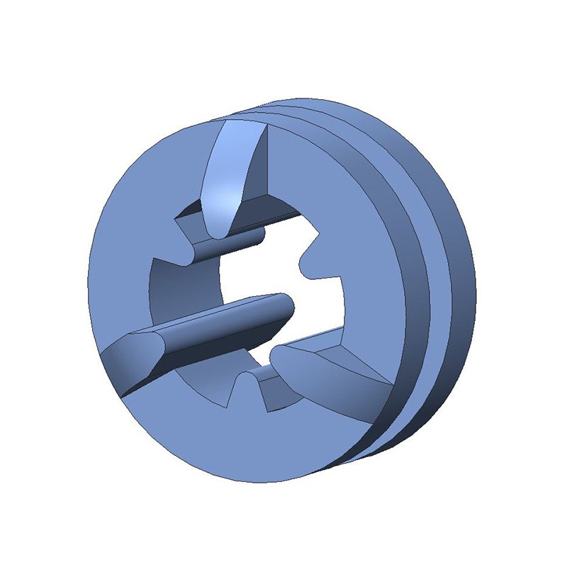 1 pcs : G-462-1 - SCREW GROMMET THERMOPLASTIC BLUE