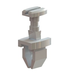 1 pcs : FQT-1 - RIVET PUSH 0.470' ACETAL WHITE