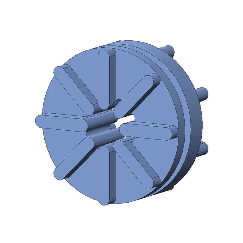 1 pcs : G-431-C8002 - SCREW GROMMET THERMOPLASTIC BLUE