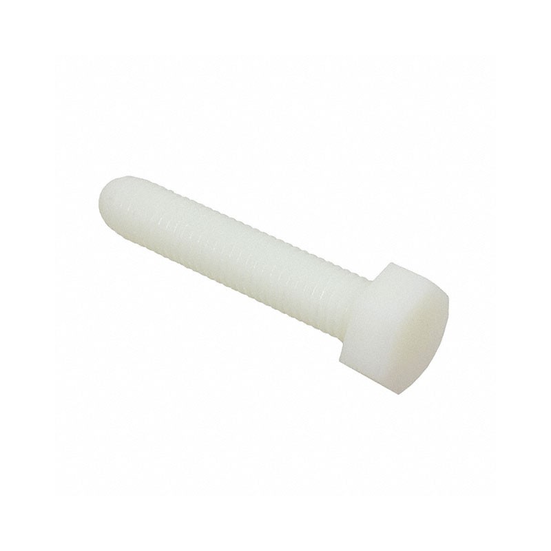 1 pcs : 50M100150J050 - HEX HEAD BOLT, NATURAL, NYLON 6/