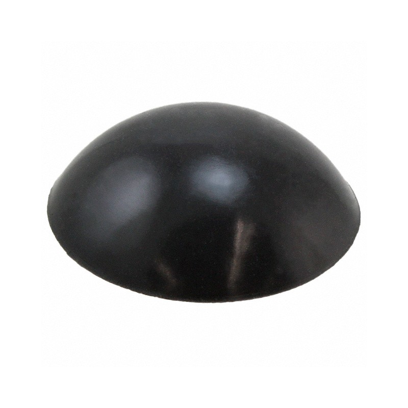 1 pcs : LTP-4 - HOLE PLUG 0.500' SILICONE BLACK