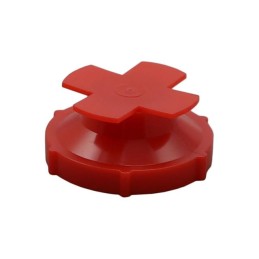 1 pcs : UN9774A - UNIVERAL THREADED PLUG:LDPE RED,