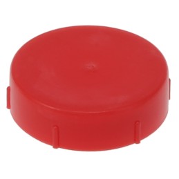 1 pcs : 12126A - METRIC THREADED CAP:LDPE RED,M52