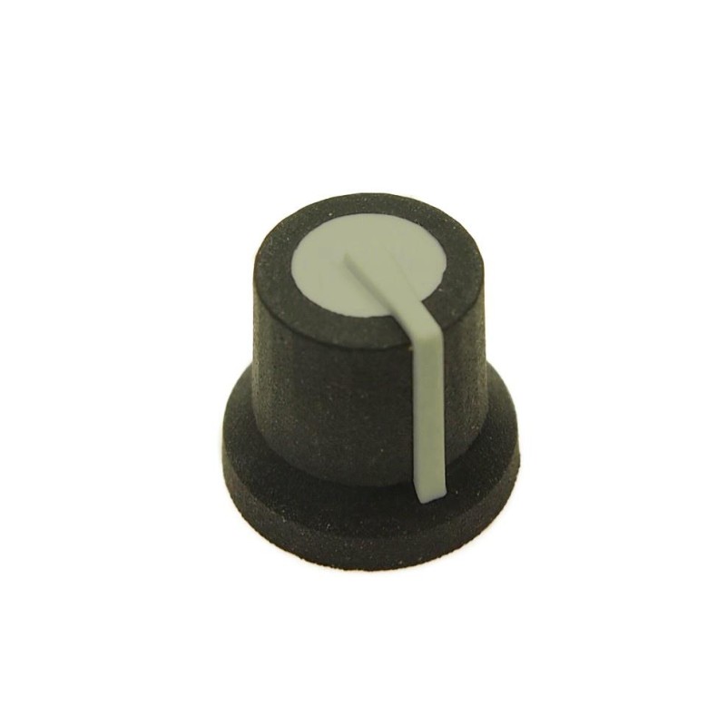 1 pcs : CL170825CR - KNOB K87MAR BLACK 6MM SPL GREY