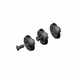 1 pcs : 717 - FOOT CYLINDRICAL 0.98' DIA BLACK