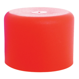 1 pcs : AR155A - ROUND END CAPS - RED, INSIDE DIA