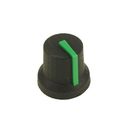 1 pcs : CL170852BR - KNOB K87MBR BLACK 6MM D GREEN