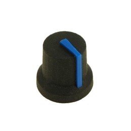 1 pcs : CL170851BR - KNOB K87MBR BLACK 6MM D BLUE