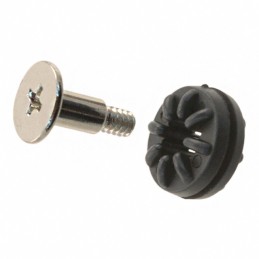 1 pcs : 775 - SCREW GROMMET 6-32 RUBBER BLACK