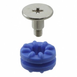 1 pcs : 768 - SCREW GROMMET M3 RUBBER BLUE