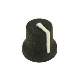 1 pcs : CL170841CR - KNOB K87MBR BLK 6MM SPL WHITE