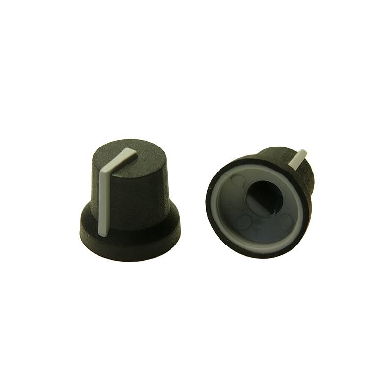 1 pcs : CL170844FR - KNOB K87MBR BLK 6MM USA D GREY