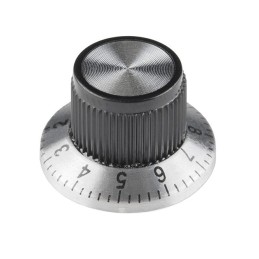 1 pcs : COM-11951 - KNOB KNURLED W/SKRT 0.236' PLAST