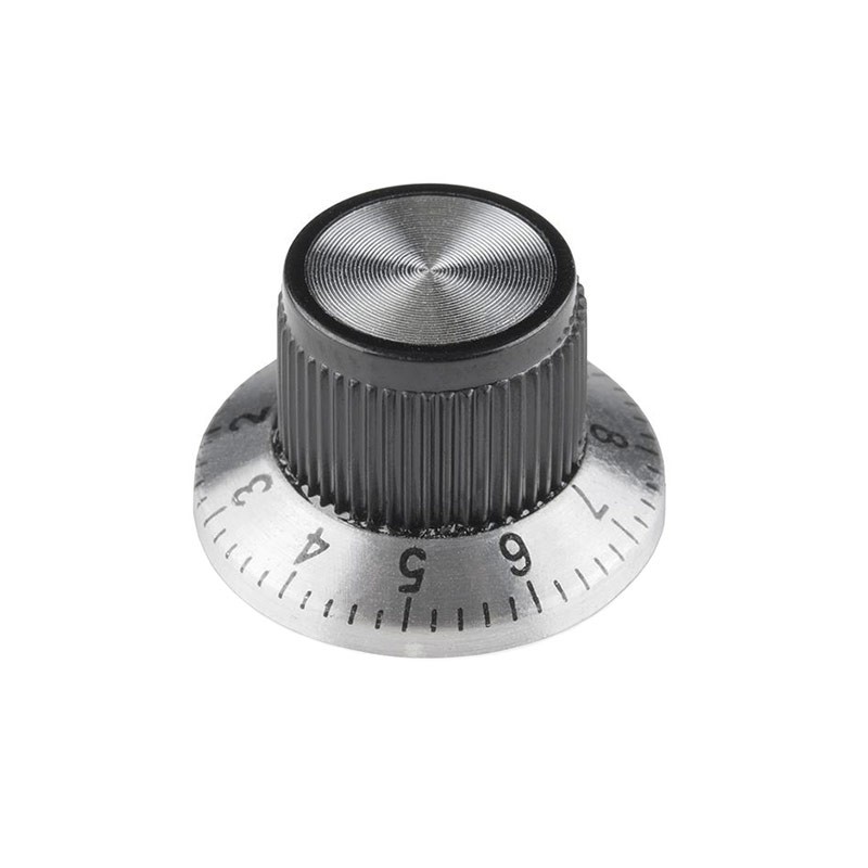 1 pcs : COM-11951 - KNOB KNURLED W/SKRT 0.236' PLAST