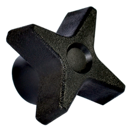 1 pcs : KN5C----4P4B-22 - CLAMPING 4 ARM KNOB 1.750 IN DIA