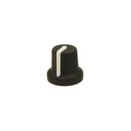1 pcs : FC72601D - KNOB K86R BLACK/WHITE 6MM USA D