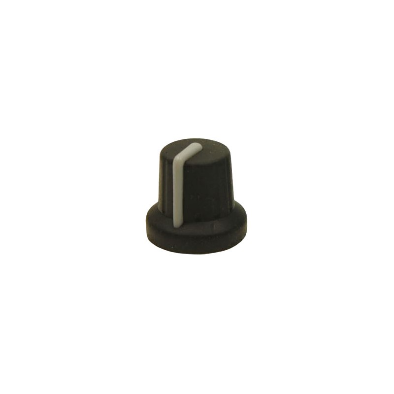 1 pcs : FC72606S - KNOB K86R BLACK/GREY 6MM SPLINE