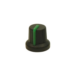 1 pcs : FC72604S - KNOB K86R BLACK/GREEN 6MM SPLINE