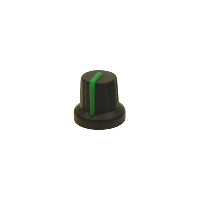 1 pcs : FC72604S - KNOB K86R BLACK/GREEN 6MM SPLINE
