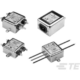 1 pcs - TE Connectivity, Corcom K 5A 250 V ac 50/60Hz, Flange Mount RFI Filter, Fast-On, Single Phase