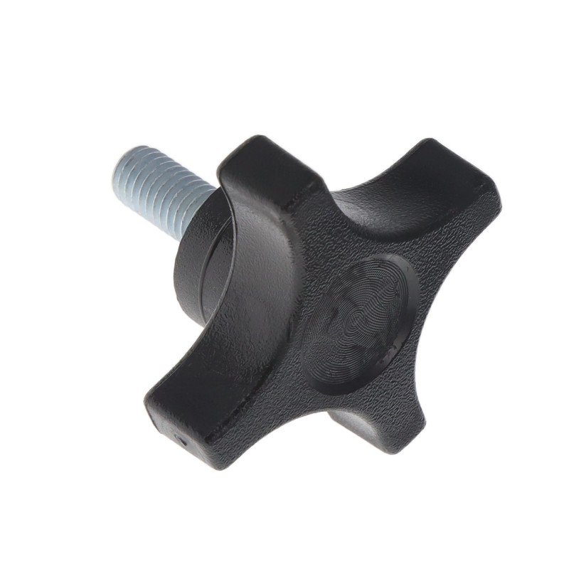 1 pcs : 2837-W - KNOB 4 ARM 3/8'-16 NYLON