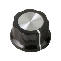 1 pcs : 1105 - KNOB FLUTED W/SKIRT 0.250' PHEN