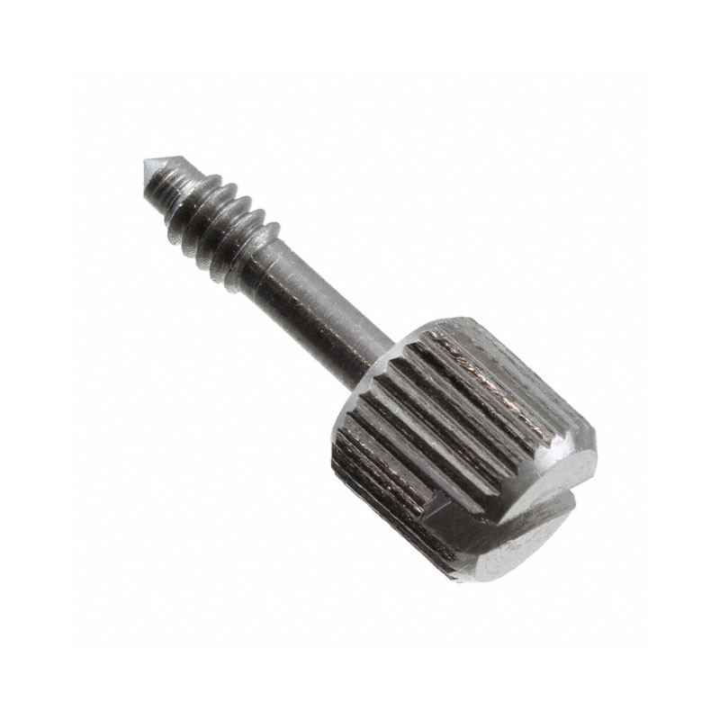 1 pcs : 0368-SS - PANEL SCREW KNOB SLOTTED 4-40