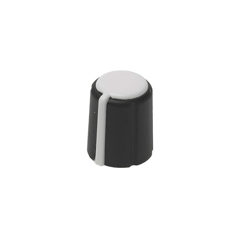 1 pcs : 1221-H - KNOB SERRATED 0.250' PLASTIC